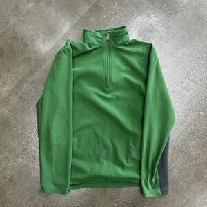 The North Face Green Size Medium Mens Quarter Zip Sweatshirt